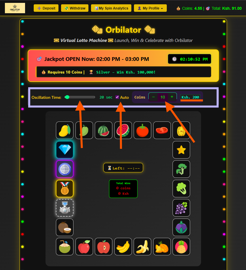 Insert coins