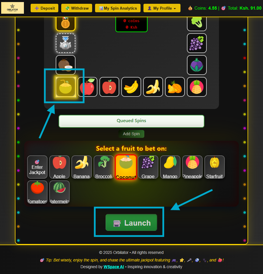Spin the wheel