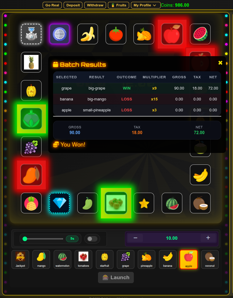 Fruit Arena Preview